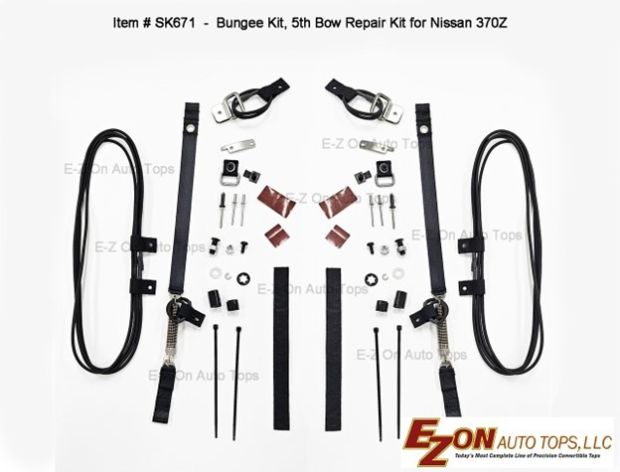 EZON SK671 Bungee Kit, 5th Bow Repair Kit for Nissan 370Z
