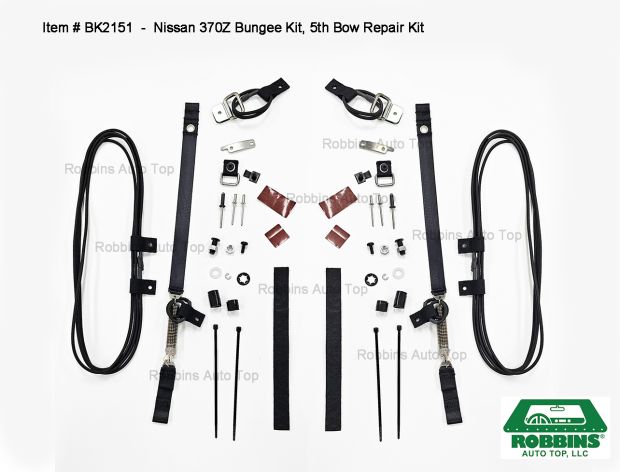 Robbins BK2151 Bungee Kit, 5th Bow Repair Kit for Nissan 370Z
